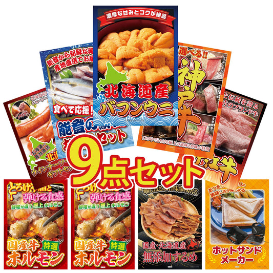 北海道 塩水バフンウニ(100g)9点セット