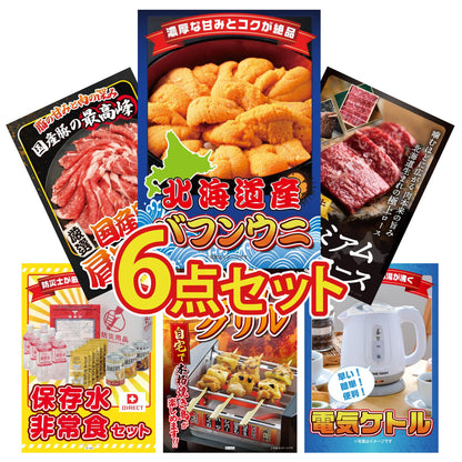 北海道 塩水バフンウニ(100g) 6点セット(KY-317)