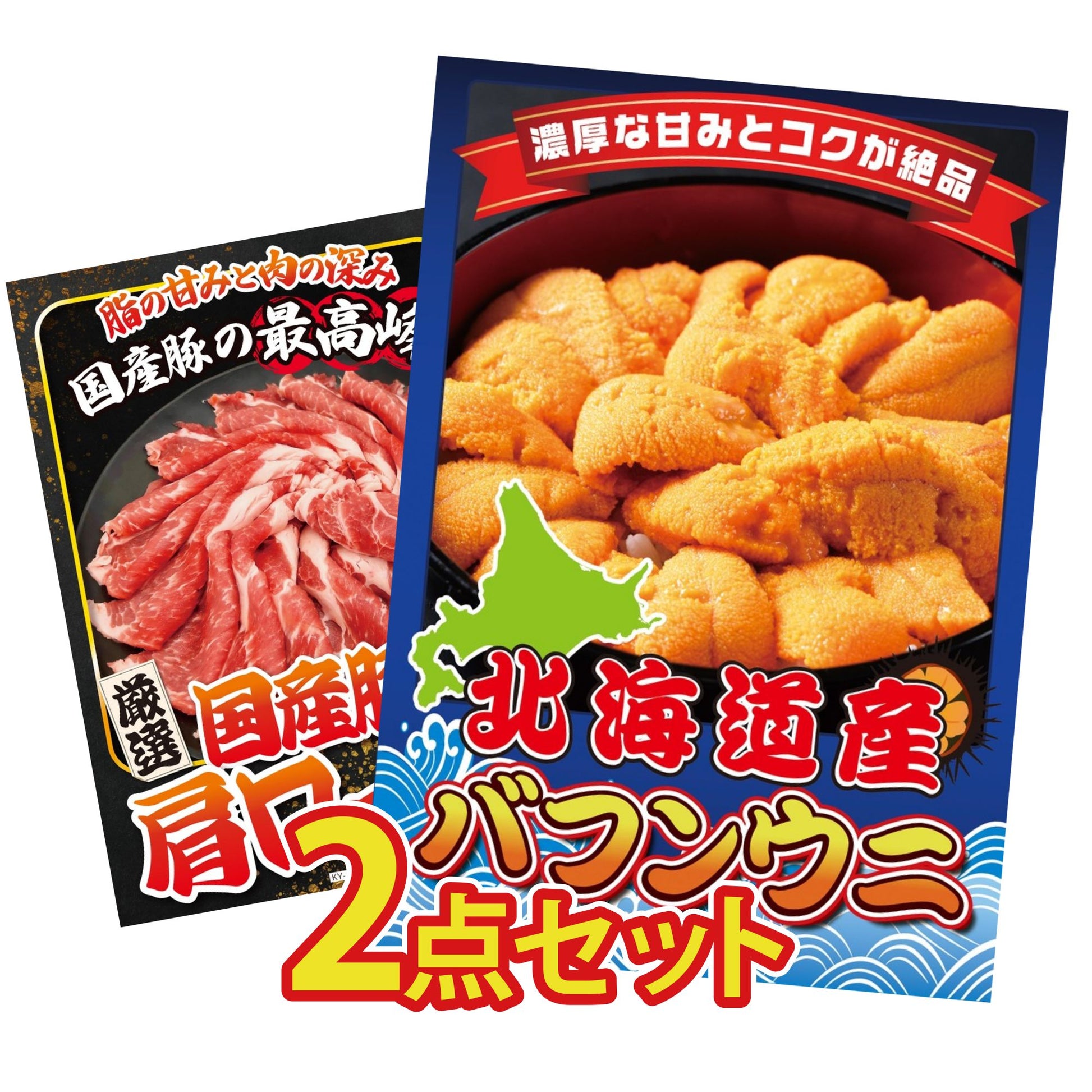 北海道 塩水バフンウニ(100g) 2点セット(KY-317)