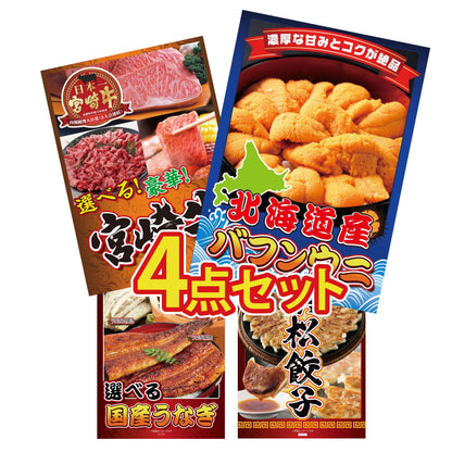 北海道 塩水バフンウニ(100g) 4点セット(KY-317)