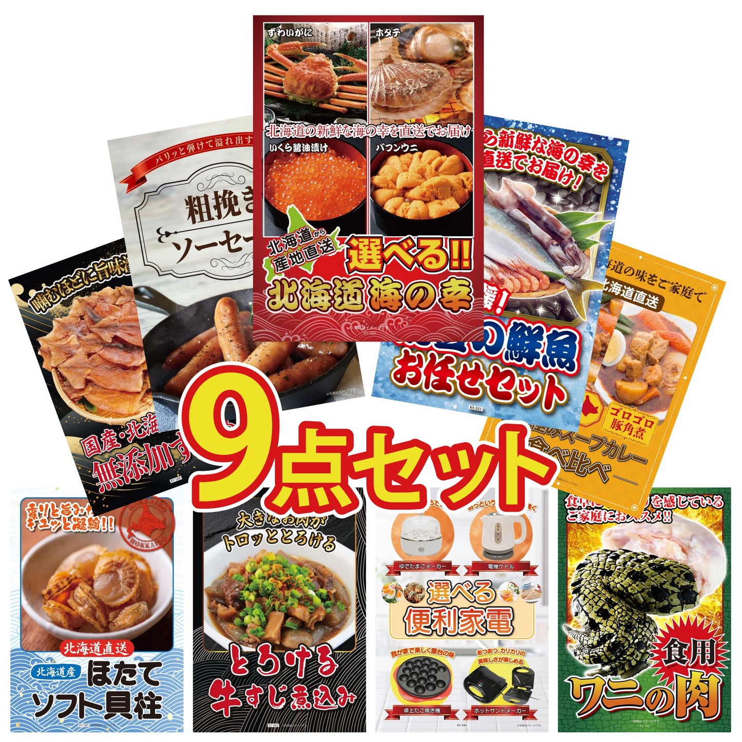 選べる北海道海の幸 9点セット