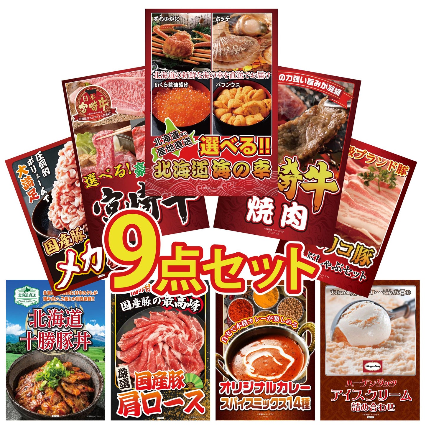 選べる北海道海の幸9点セット