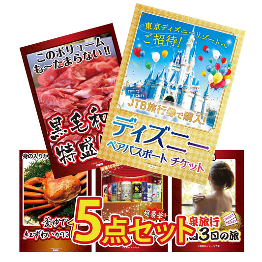 ディズニーチケット 5点セット(KY-40)
