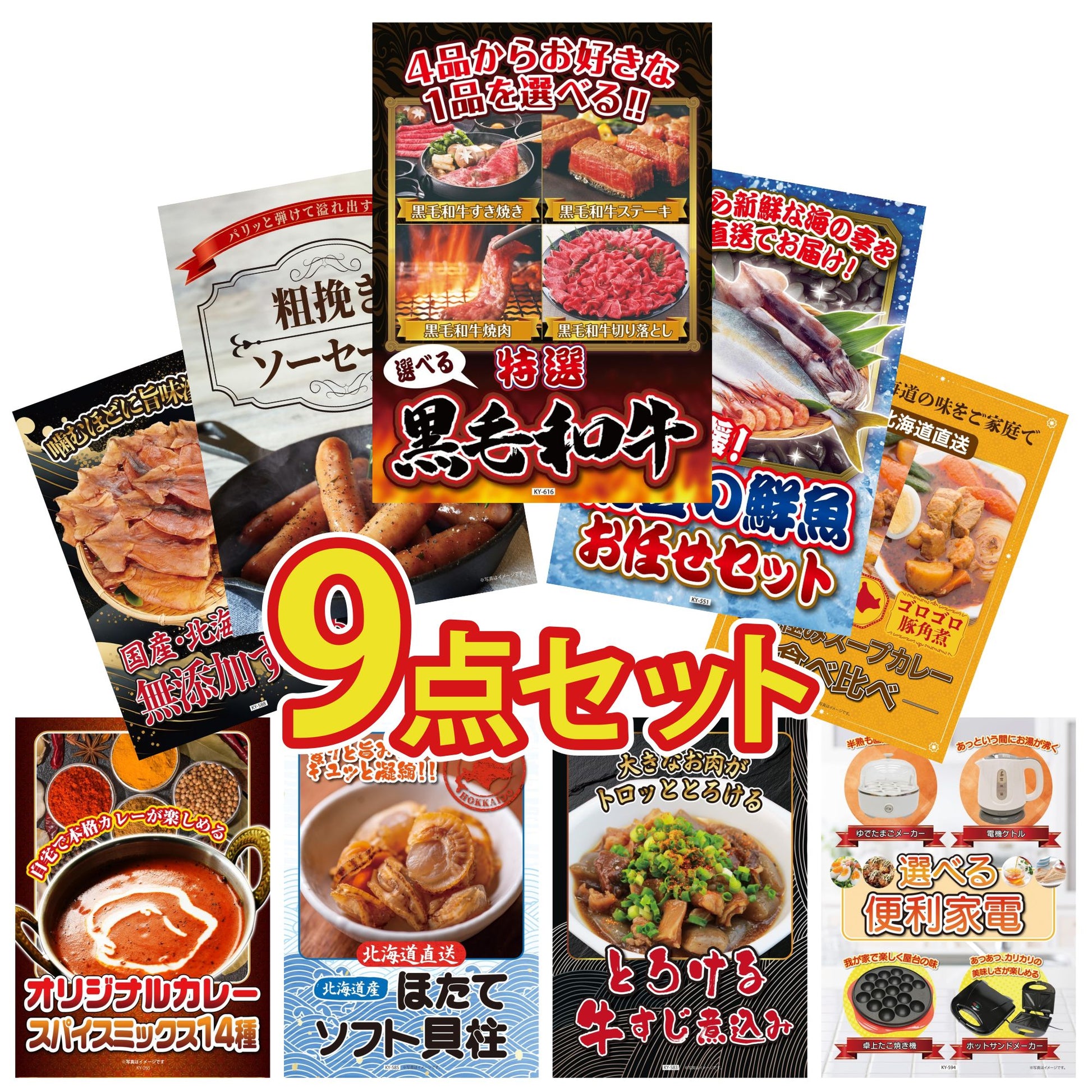 選べる黒毛和牛 9点セット