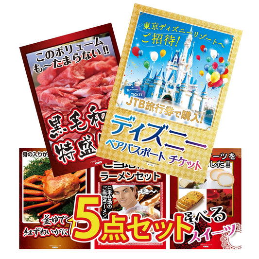 ディズニーチケット 5点セット(KY-65)