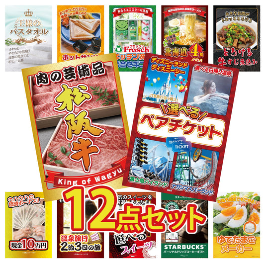 選べるテーマパークペアチケットが目玉の12点セット (KY-651i2)