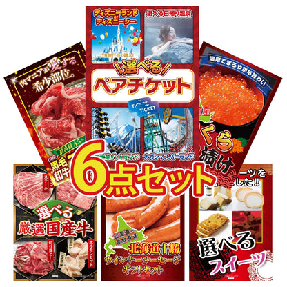 選べるテーマパークペアチケット6点セット