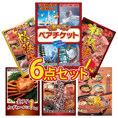 選べるテーマパークペアチケット 6点セット(KY-651)