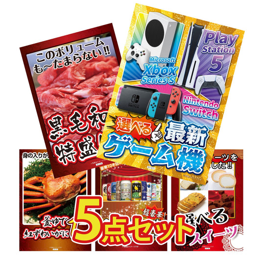 選べる最新ゲーム機が目玉の5点セット (KY-671b1)