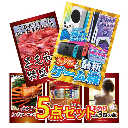 選べる最新ゲーム機が目玉の5点セット (KY-671b6)