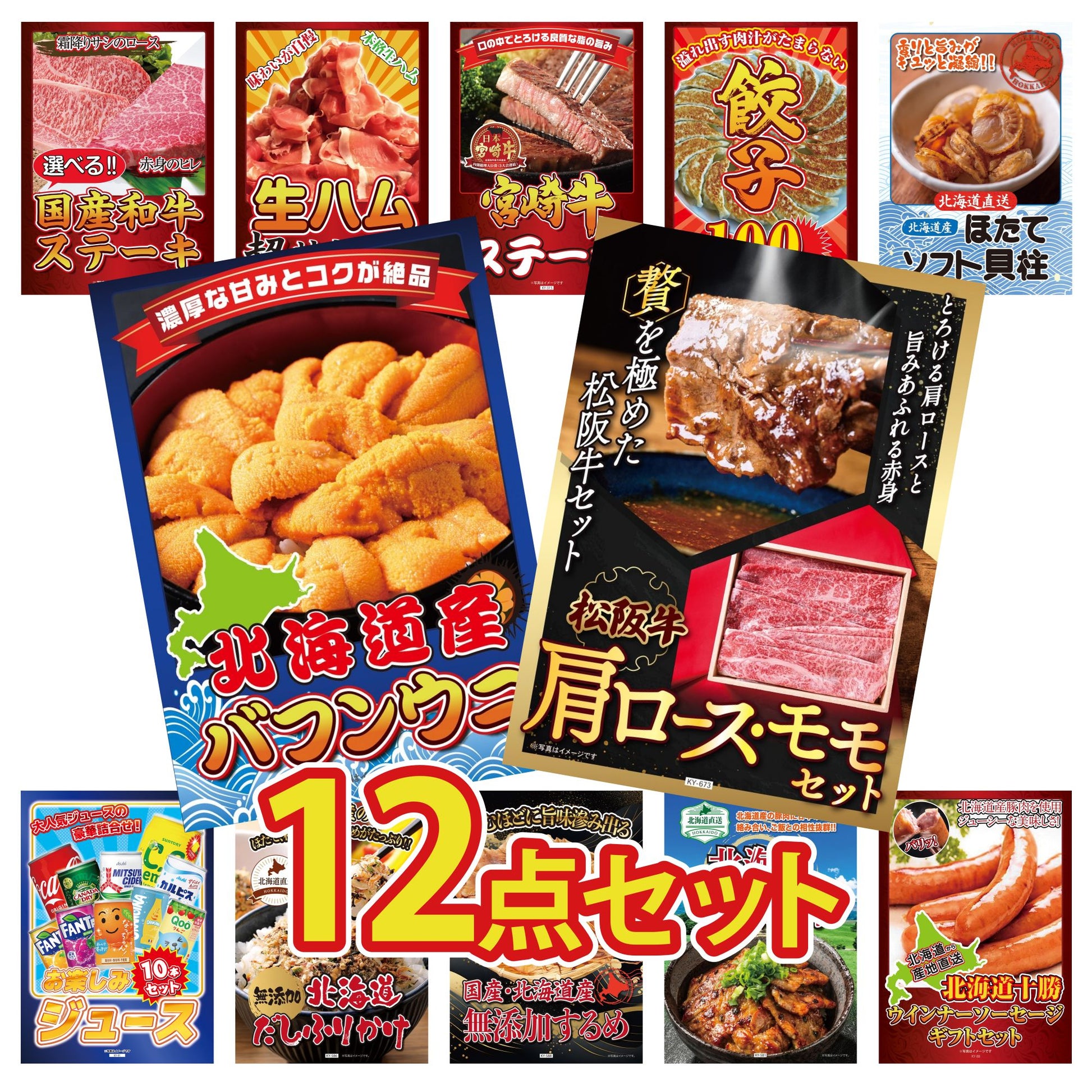 松阪牛 肩ロース・モモセット 12点セット(KY-673)