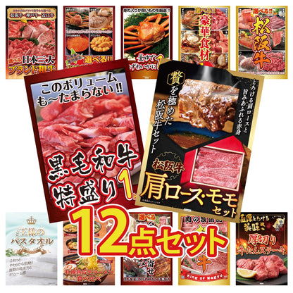 松阪牛 肩ロース・モモセット 12点セット(KY-673)