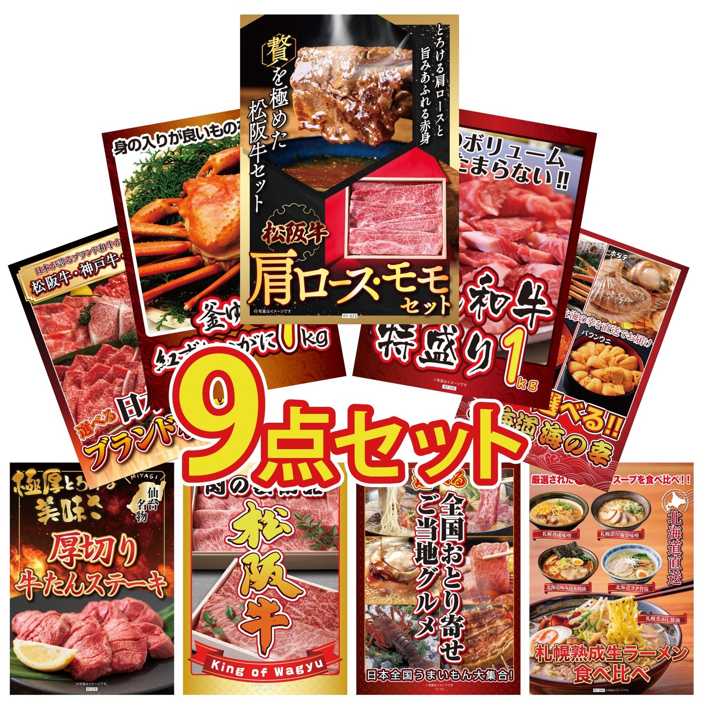 松阪牛 肩ロース・モモセット 9点セット(KY-673q1)