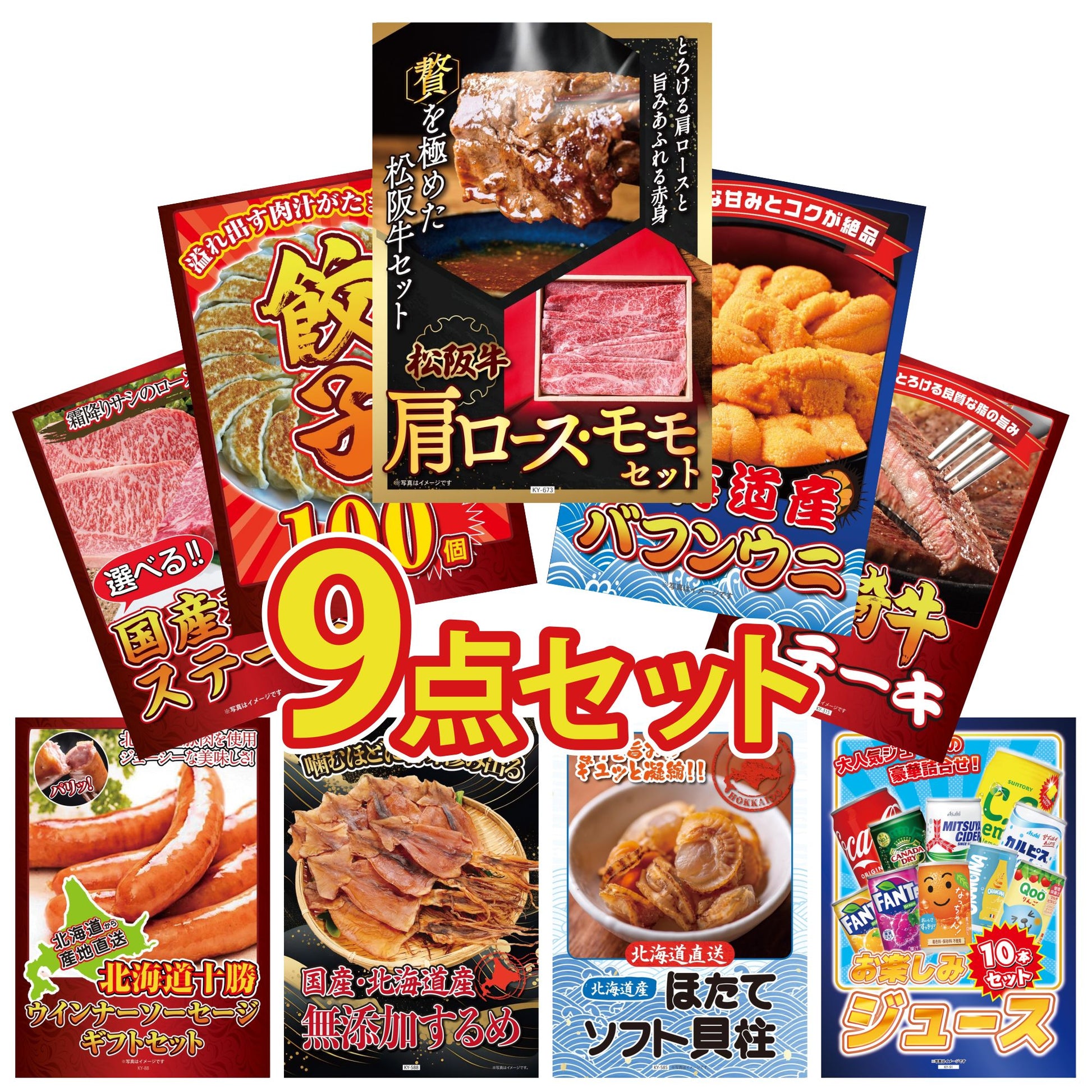 松阪牛 肩ロース・モモセット 9点セット(KY-673)