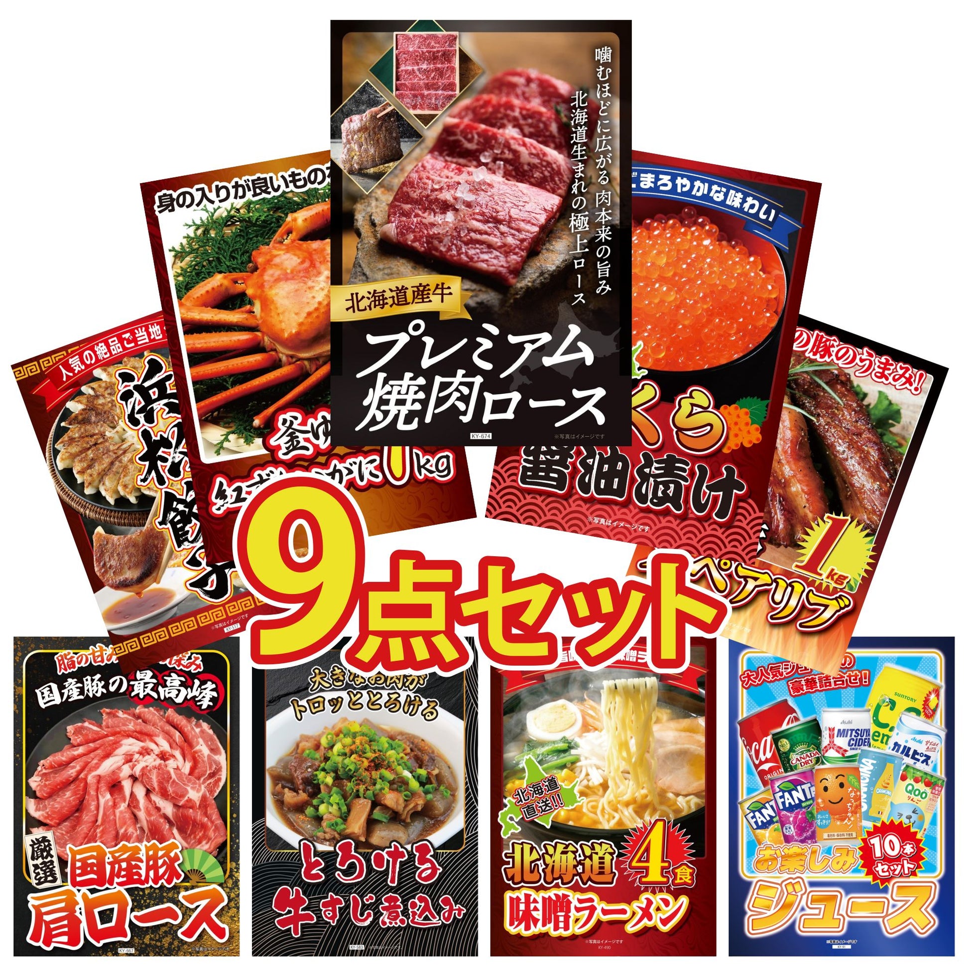 北海道産牛プレミアム焼肉ロース9点セット