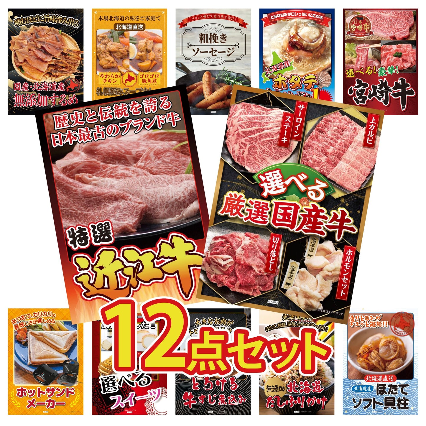 選べる厳選国産牛 12点セット