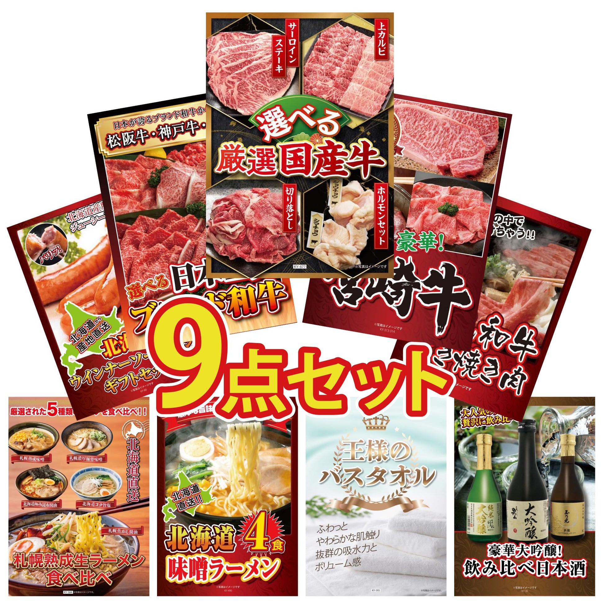 選べる厳選国産牛9点セット