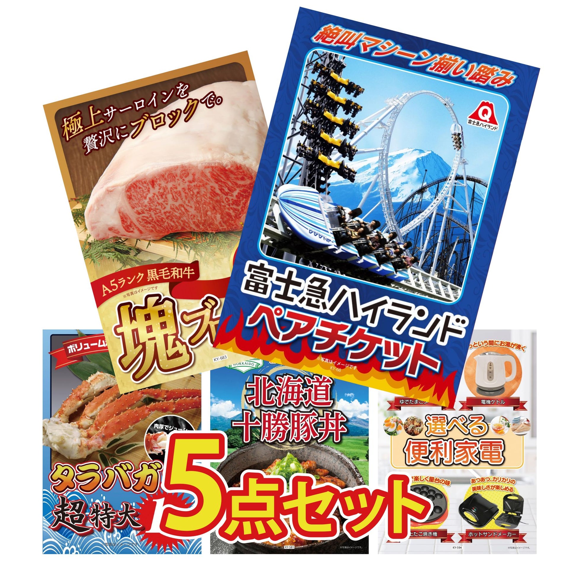 富士急ハイランドペアチケット5点セット