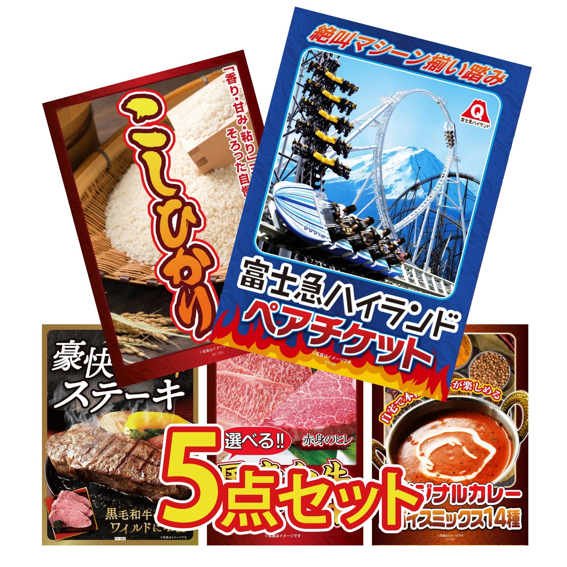 富士急ハイランドペアチケット5点セット