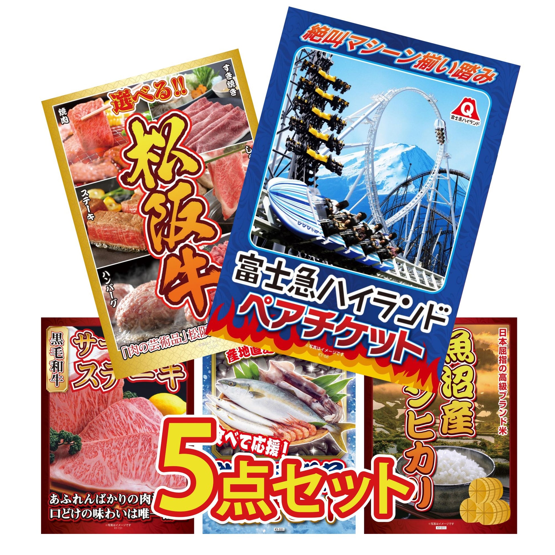 富士急ハイランドペアチケット5点セット