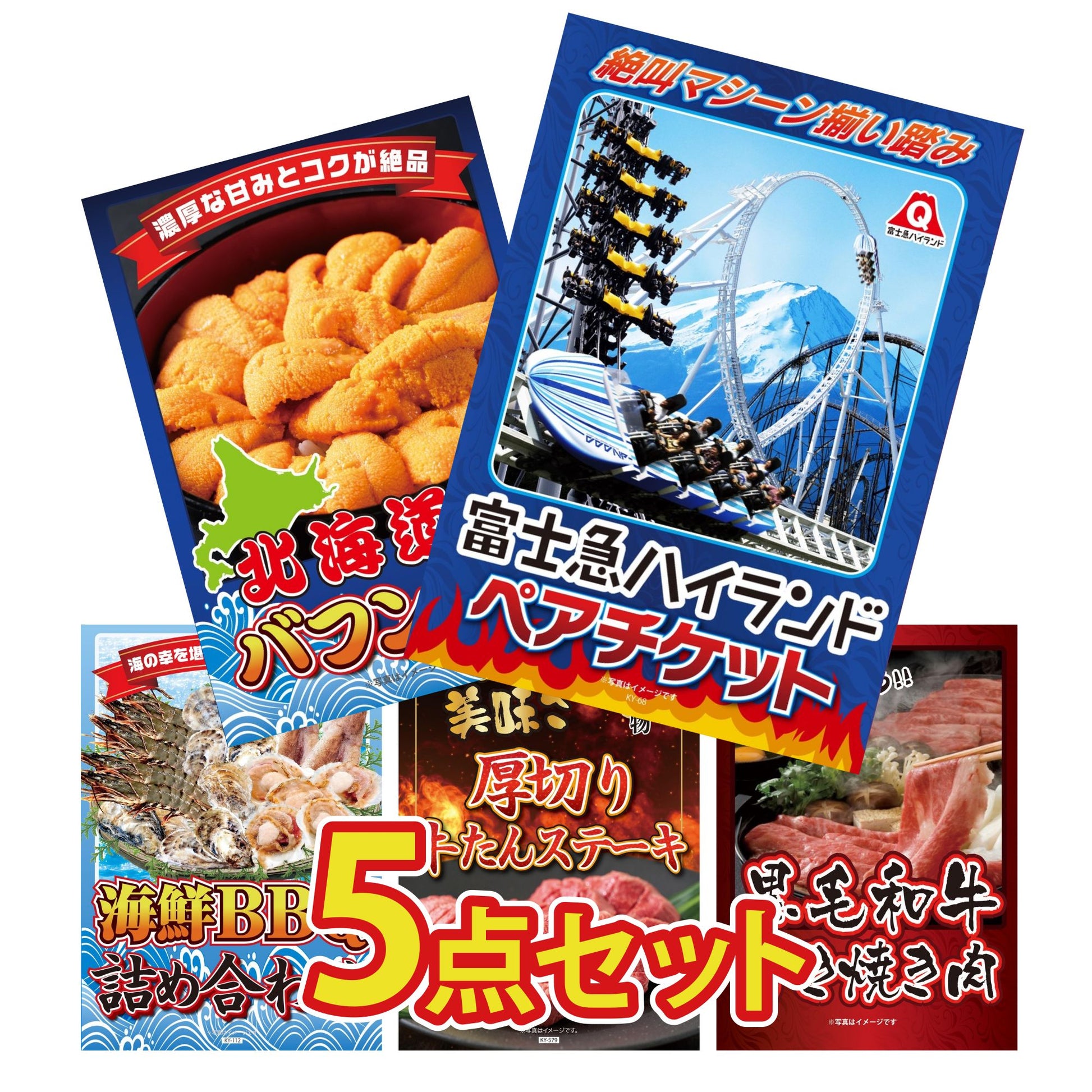 富士急ハイランドペアチケット5点セット