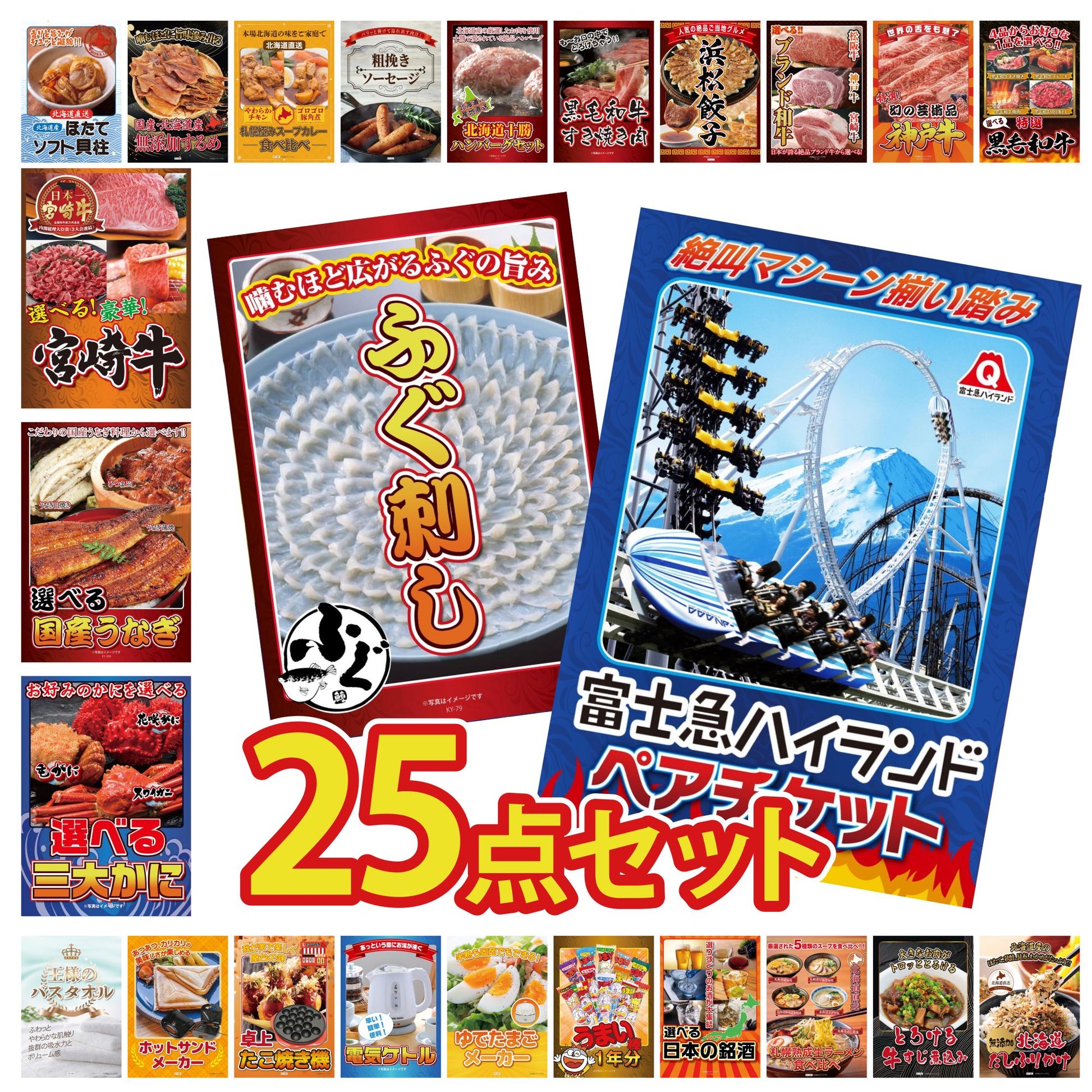 富士急ハイランドペアチケット 25点セット