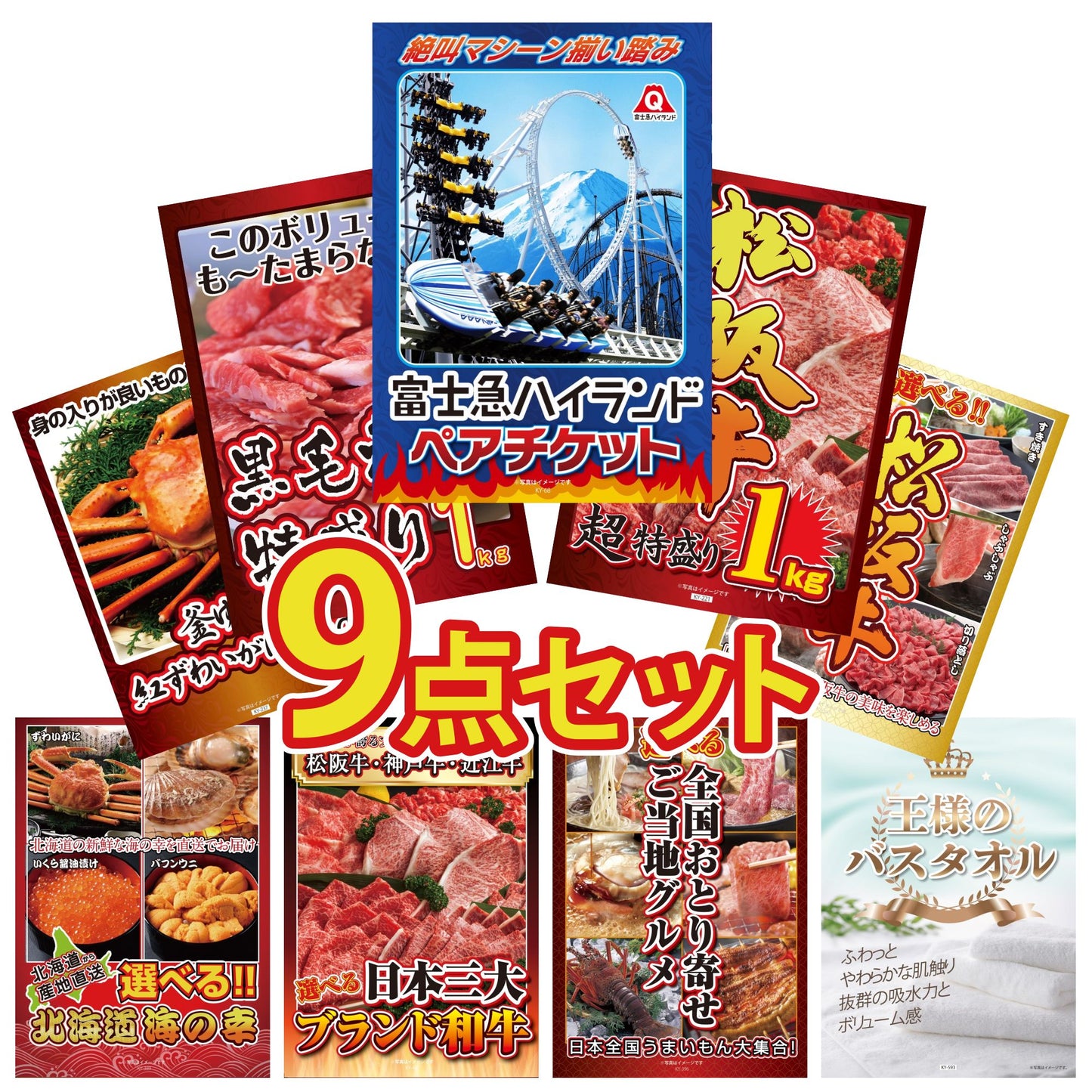 富士急ハイランドペアチケット 9点セット(KY-68)