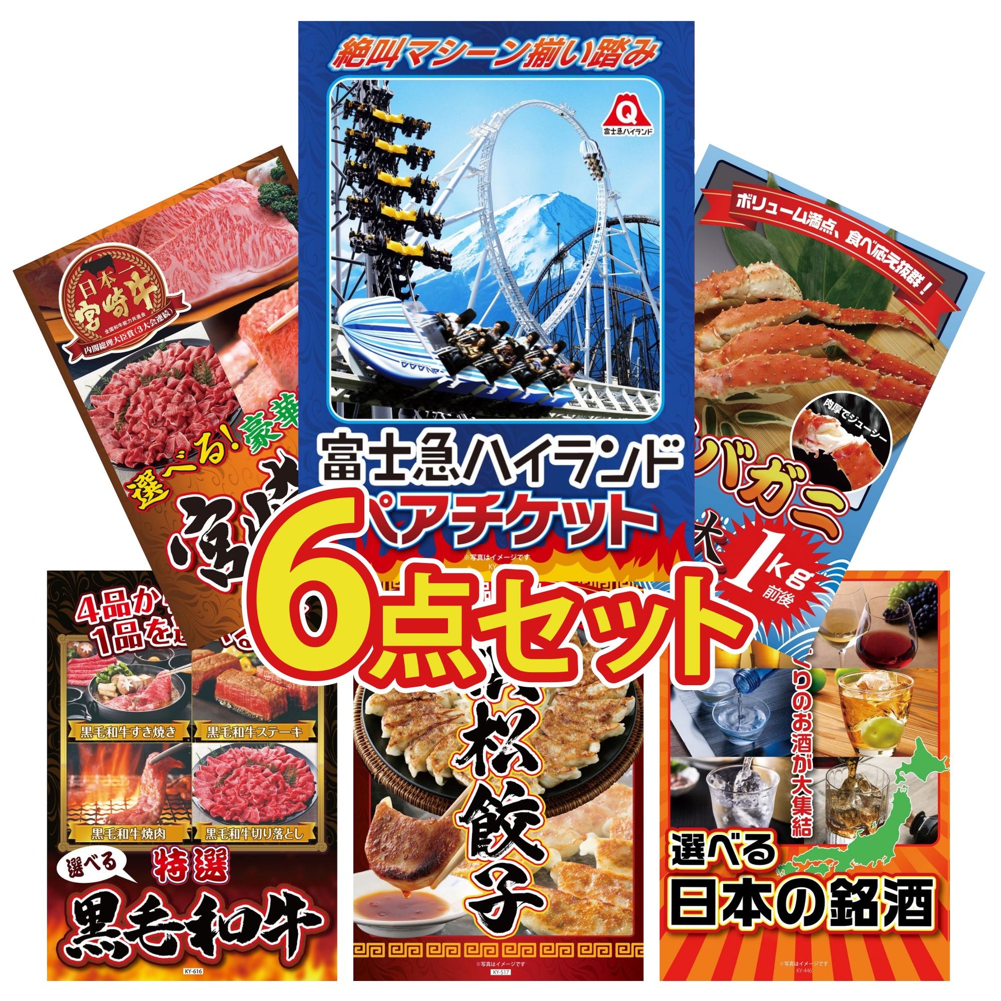 富士急ハイランドペアチケット 6点セット(KY-68)