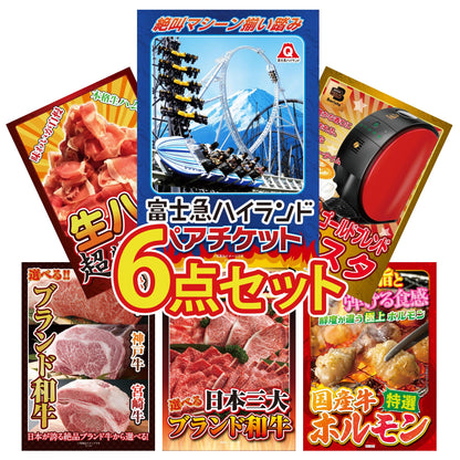 富士急ハイランドペアチケット6点セット