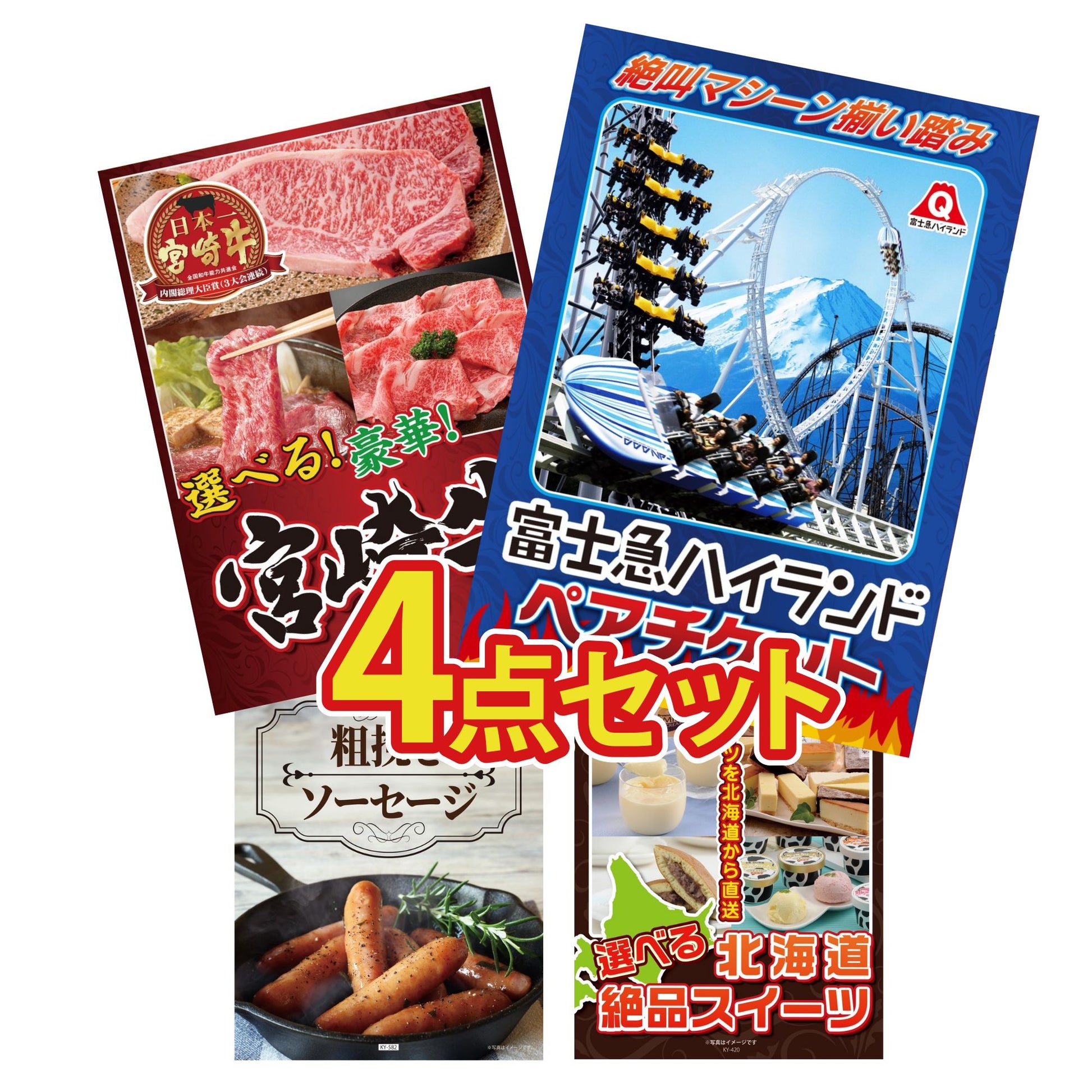 富士急ハイランドペアチケット4点セット