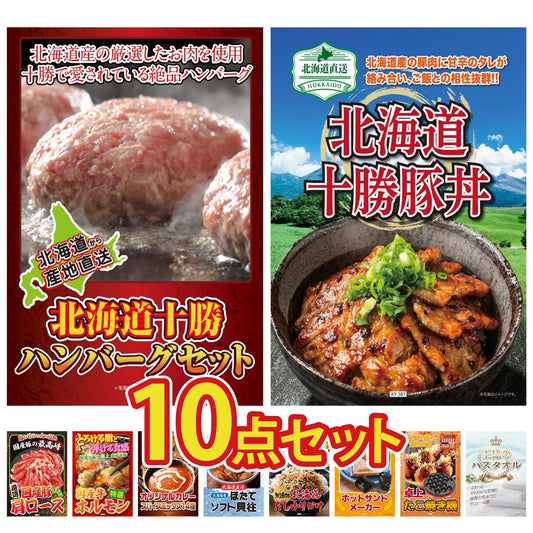 北海道十勝ハンバーグセット 池田町ハンバーグ(100g×5個)10点セット