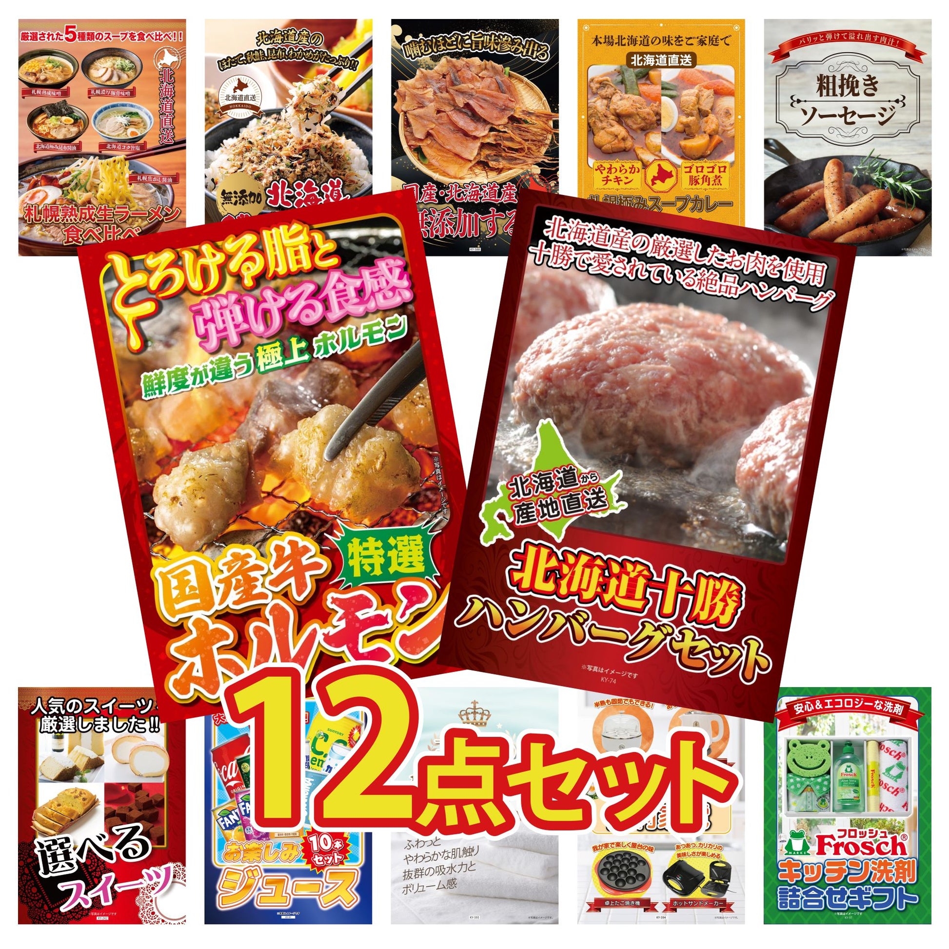 北海道十勝ハンバーグセット 池田町ハンバーグ(100g×5個)12点セット