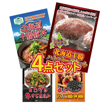 北海道十勝ハンバーグセット 池田町ハンバーグ(100g×5個)4点セット