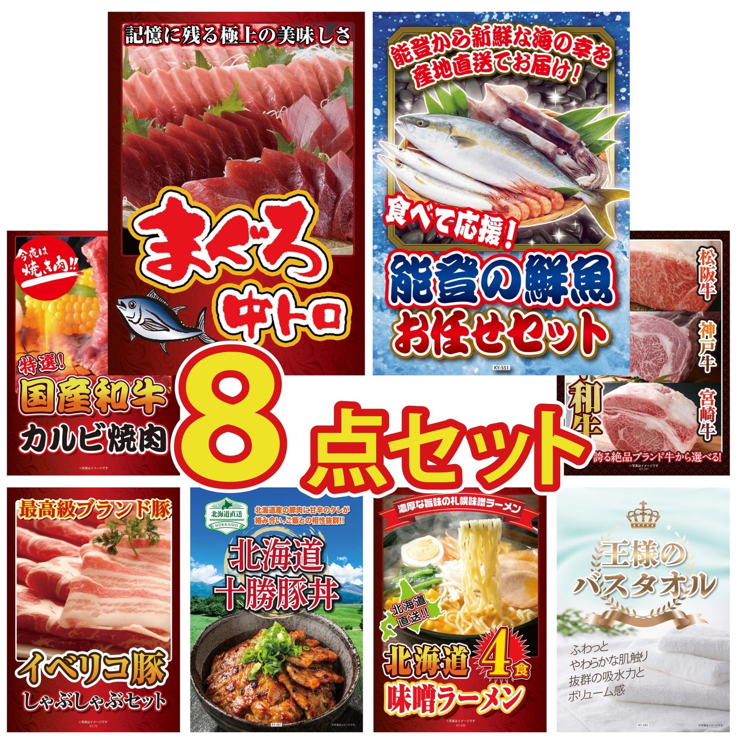 マグロ中トロ(NS1664T)8点セット