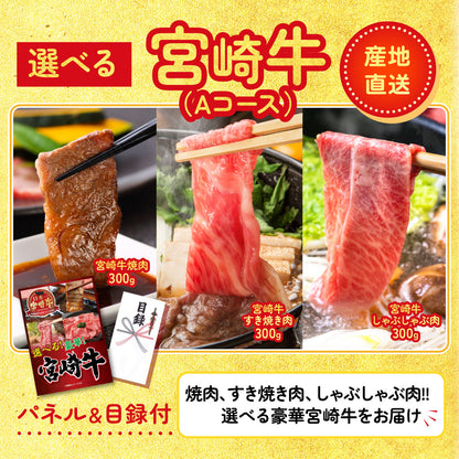 選べる宮崎牛 Aコース8点セット
