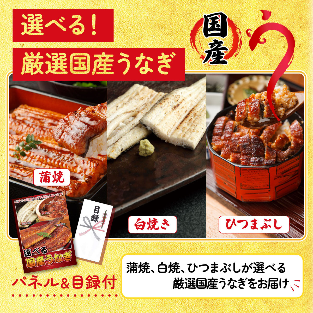 選べる国産うなぎ10点セット