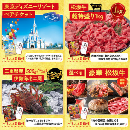 選べるテーマパークペアチケット 30点セット