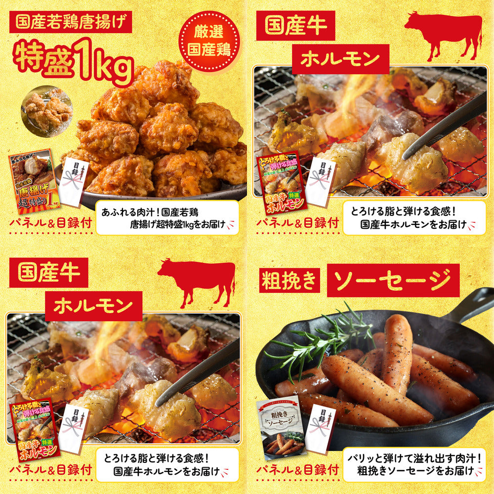 国産豚メガ盛り1kg9点セット