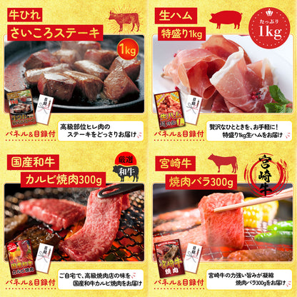 宮崎牛ロースステーキ(150g×2) 25点セット