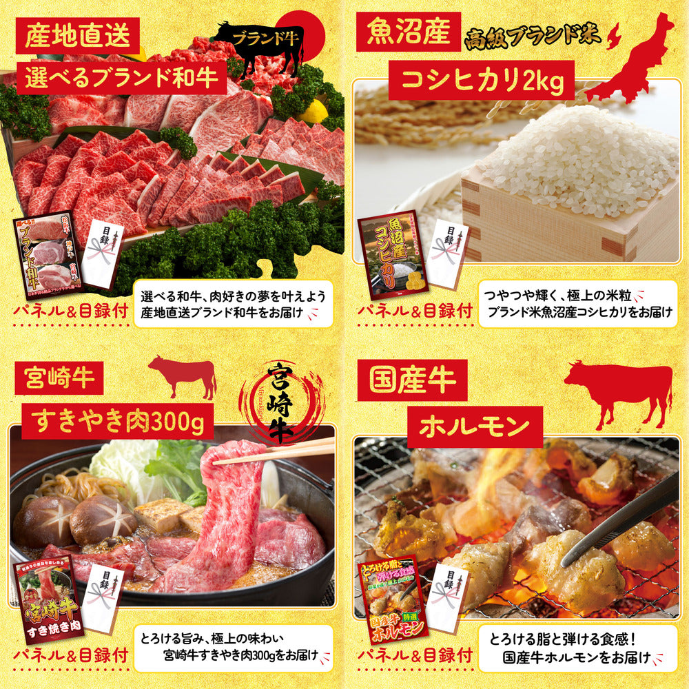 選べる日本三大ブランド和牛10点セット